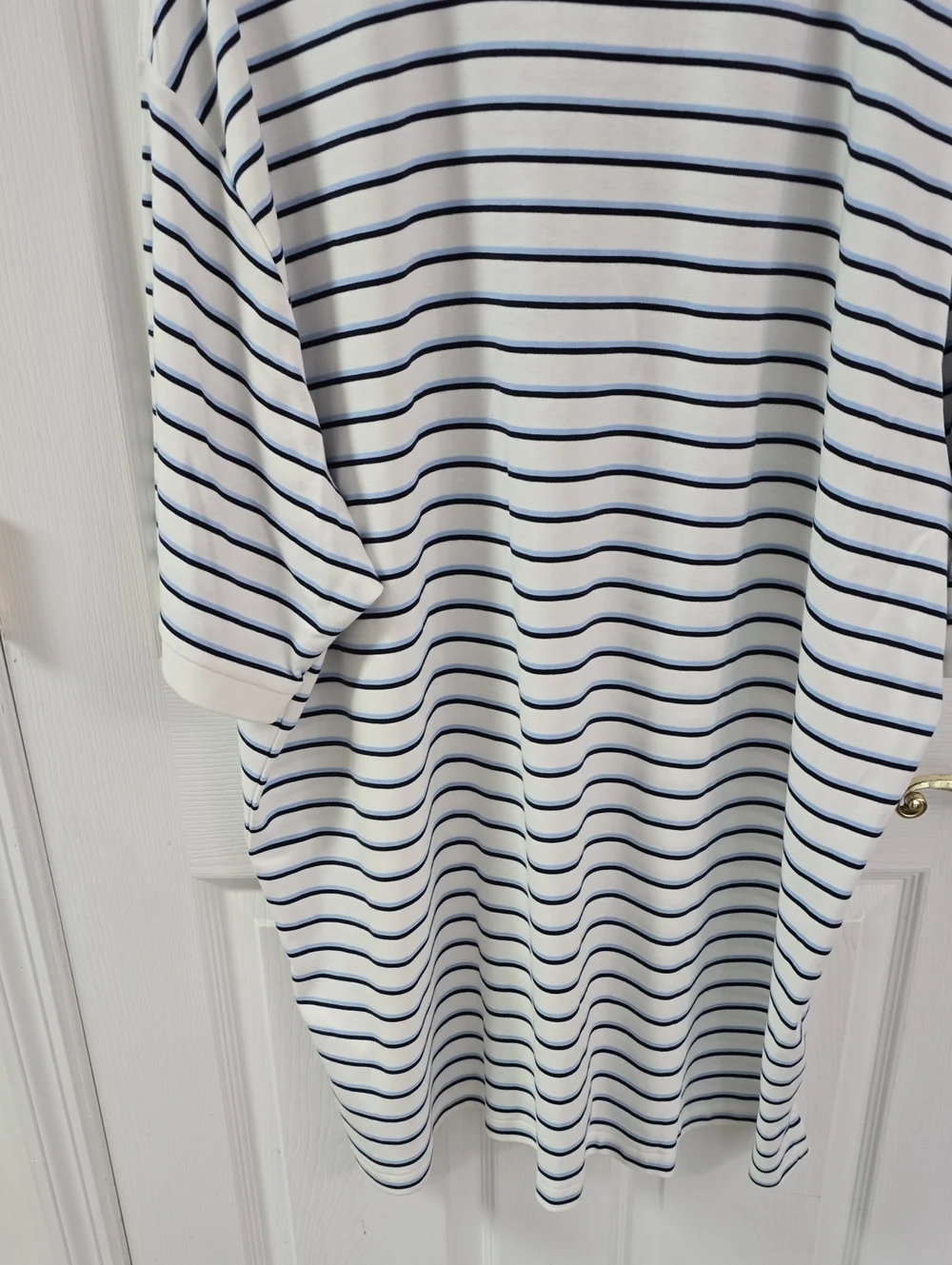NWT Polo Ralph Lauren Men's Classic Polo Shirt White Blue Stripes Size 3XLT